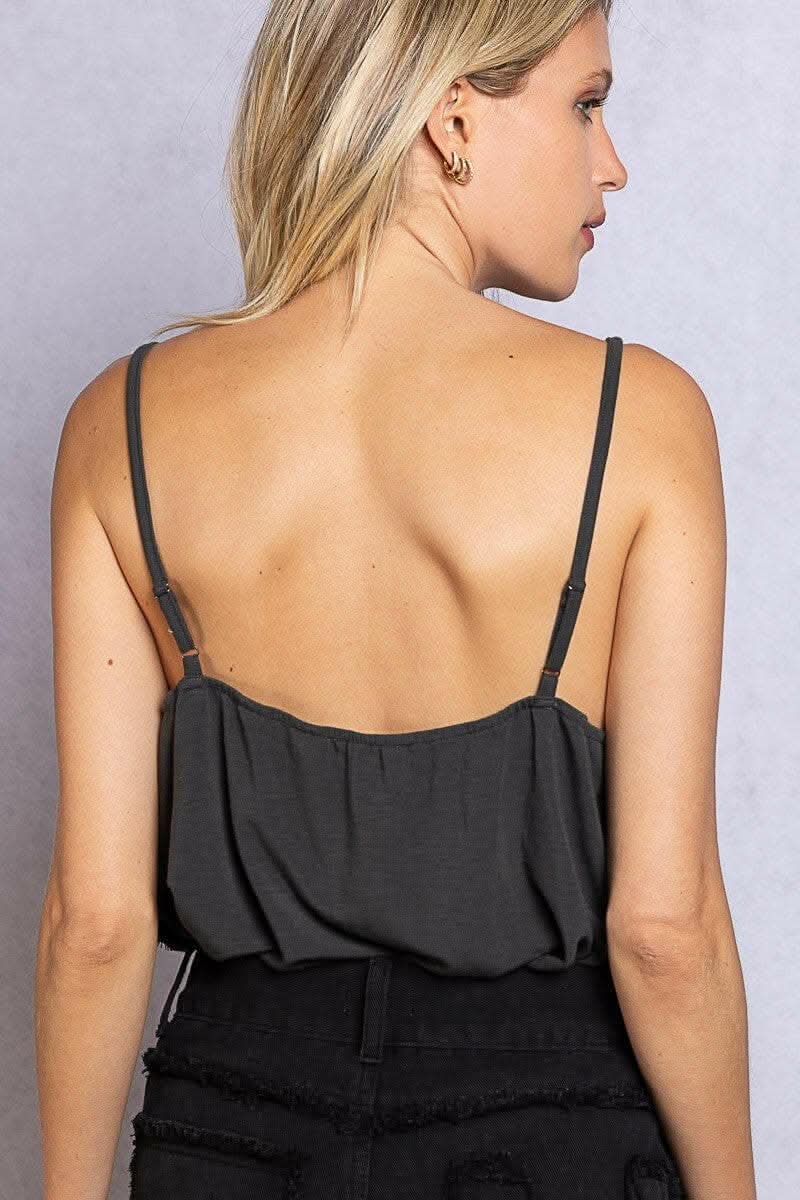 POL Lace Detail V-Neck Cami - Love Salve